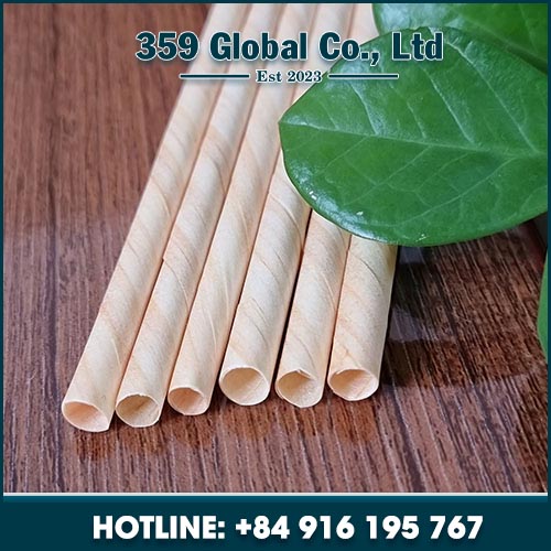 Wooden straws